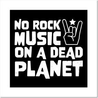 No Rock Music On A Dead Planet Posters and Art